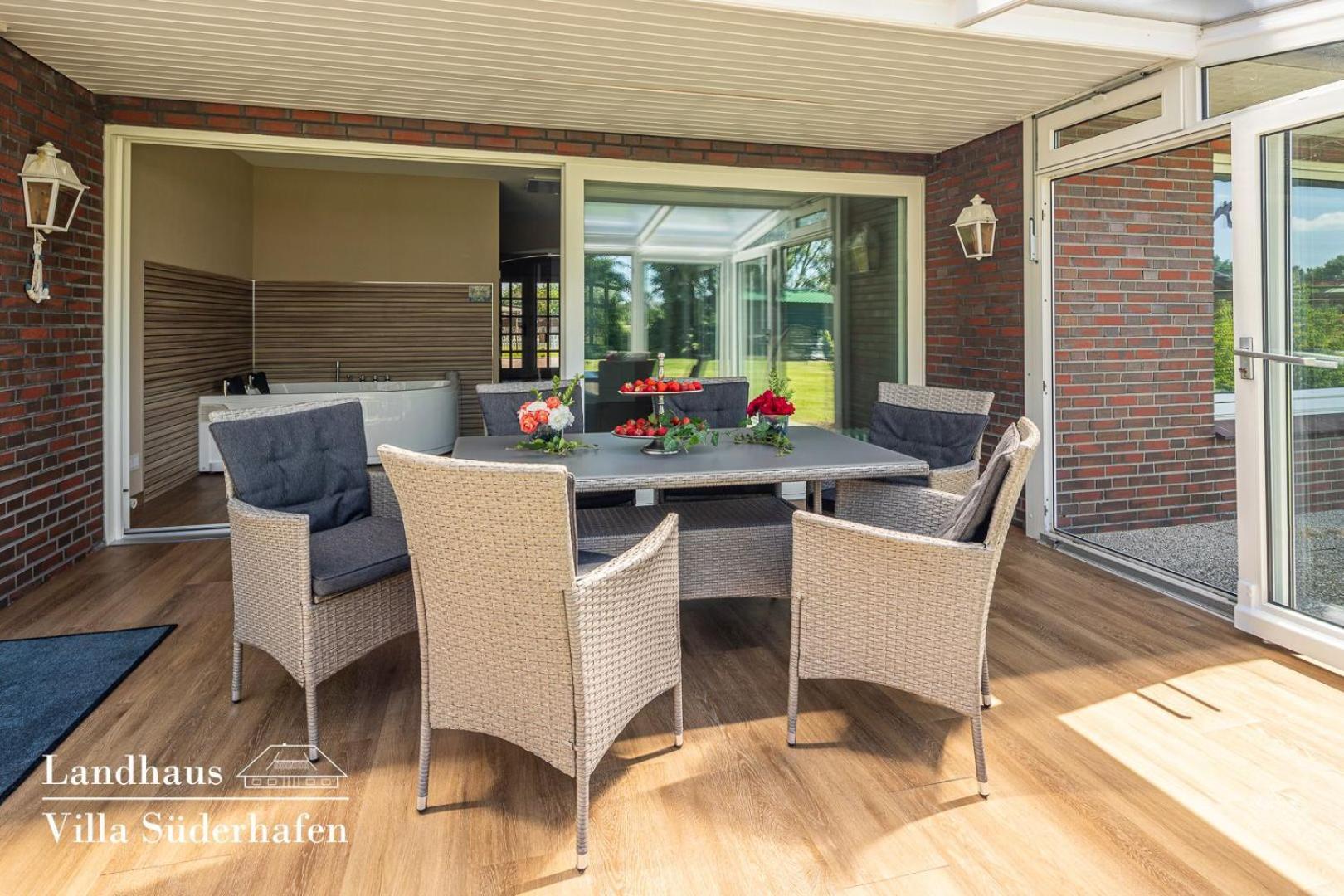 Landhaus Villa Suederhafen - Kleiner Luxus ノルトシュトラント エクステリア 写真